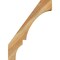 Ekena Millwork 6"W x 22"D x 30"H Balboa Rough Sawn Knee Brace, Western Red Cedar BRC06X22X30BOA00RWR - alternate 3